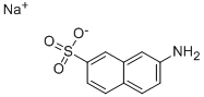 结构式 CAS# 5412-82-8, 7-氨基-2-萘磺酸钠盐