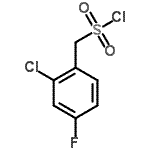 结构式 CAS# 541528-45-4, (2-氯-4-氟苯基)甲烷磺酰氯