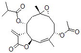 CAS 登录号：54153-71-8， [1aR,3S,4Z,5aR,8aR,9R,10aR,(-)]-3-乙酰氧基-1abeta,2,3,5aalpha,7,8,8abeta,9,10,10alpha-十氢-4,10aalpha-二甲基-8-亚甲基-7-氧代环氧乙烷并[5,6]环癸[1,2-b]呋喃-9-醇 2-甲基丙酸酯