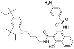 CAS#: 54179-19-0， 4-[[(4-Aminophenyl)Sulfonyl]Amino]-N-[4-[2,4-Bis(1,1-Dimethylpropyl)Phenoxy]Butyl]-1-Hydroxy-2-Naphthalenecarboxamide