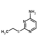 结构式 CAS# 54308-63-3, 2-(乙硫基)-4-嘧啶胺