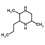 CAS#: 54365-81-0， 2,5-Dimethyl-3-Propylpiperazine