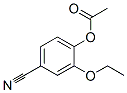 structure of CAS# 5438-50-6, 4-Cyano-2-Ethoxyphenyl Acetate;(4-Cyano-2-Ethoxy-Phenyl) Acetate;Acetic Acid (4-Cyano-2-Ethoxyphenyl) Ester;Acetic Acid (4-Cyano-2-Ethoxy-Phenyl) Ester
