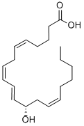 structure of CAS# 54397-83-0, 12(S)-Hydroxy-(5Z,8Z,10E,14Z)-eicosatetraenoic acid;(S)-12-Hete;12(S)-Hydroxy-(5Z,8Z,10E,14Z)-Eicosatetraenoic Acid;H7768_Sigma