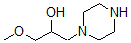 structure of CAS# 54469-44-2, alpha-(Methoxymethyl)-1-Piperazineethanol