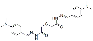 CAS#: 5447-25-6， N-[(4-Dimethylaminophenyl)Methylideneamino]-2-[[(4-Dimethylaminophenyl )Methylideneamino]Carbamoylmethylsulfanyl]Acetamide