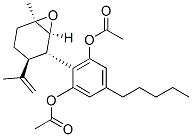 CAS#: 54490-19-6， (1R-(1alpha,2alpha,3beta,6alpha))-2-(6-Methyl-3-(1-Methylethenyl)-7-Oxabicyclo(4.1.0)Hept-2-Yl)-5-Pentyl-1,3-Benzenediol Diacetate