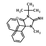 CAS#: 54508-07-5， 2-Imino-1-Methyl-3-(2-Methyl-2-Propanyl)-5,5-Diphenyl-4-Imidazolidinone