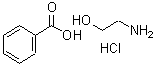 structure of CAS# 545375-30-2, Ethanolamine Benzoate Hydrochloride;Ethanolamine Benzoate Hydrochloride, 98+%;Ethanolamine  Benzoate  Hydrochloride