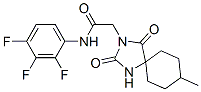 CAS 登录号：5457-16-9， 2-(8-甲基-2,4-二氧代-1,3-二氮杂螺[4.5]癸-3-基)-N-(2,3,4-三氟苯基)乙酰胺