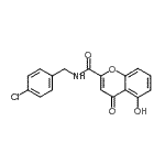 CAS#: 546093-13-4， N-(4-Chlorobenzyl)-5-Hydroxy-4-Oxo-4H-Chromene-2-Carboxamide