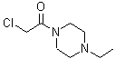 structure of CAS# 546116-23-8, 2-Chloro-1-(4-Ethyl-1-Piperazinyl)Ethanone;2-chloro-1-(4-ethylpiperazin-1-yl)ethanone
