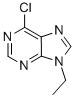 structure of CAS# 5462-86-2, 6-Chloro-9-Ethyl-9H-Purine;6-Chloro-9-Ethyl-Purine;Zinc01733854;9H-Purine, 6-Chloro-9-Ethyl-