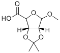 结构式 CAS# 54622-95-6, 2,3-O-异亚丙基-1-O-甲基-D-核糖酸