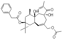 结构式 CAS# 54662-30-5, 12-脱氧佛波醇 13-苯乙酸酯 20-乙酸酯