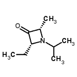 CAS#: 547753-53-7， (2R,4S)-2-Ethyl-1-Isopropyl-4-Methyl-3-Azetidinone