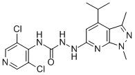 CAS#: 547756-93-4， 1-[1,3-Dimethyl-4-(2-Methylethyl)-1H-Pyrazolo[3,4-b]Pyridin-6-Yl]-4-(3,5-Dichloro-4-Pyridinyl)-Semicarbazide