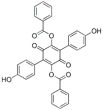 CAS 登录号:548-32-3, 2,5-二(苯甲酰氧基)-3,6-二(4-羟基苯基)-2,5-环己二烯-1,4-二酮
