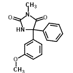 CAS#: 54833-60-2, 5-(3-Methoxyphenyl)-3-Methyl-5-Phenyl-2,4-Imidazolidinedione