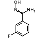 structure of CAS# 54872-79-6, 3-Fluoro-N'-Hydroxybenzenecarboximidamide;(3-fluorophenyl)(hydroxyimino)methylamine;(Z)-3-fluoro-N'-hydroxybenzene-1-carboximidamide;3-Fluorobenzamidoxime