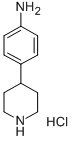 structure of CAS# 548768-98-5, 4-(Piperidin-4-Yl)Aniline Hydrochloride;4-(4-Aminophenyl)Piperidine Dihydrochloride;4-(PIPERIDIN-4-YL)ANILINE HYDROCHLORIDE;4-(4-AMINOPHENYL)PIPERIDINE 2HCL