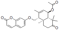 CAS#: 54927-86-5， [(1R,4R,4aS,8aS)-3,4a,8,8-Tetramethyl-7-Oxo-4-[(2-Oxochromen-7-Yl)Oxymethyl]-4,5,6,8alpha-Tetrahydro-1H-Naphthalen-1-Yl] Acetate