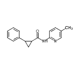 CAS#: 549483-92-3， N-(5-Methyl-2-Pyridinyl)-2-Phenylcyclopropanecarboxamide