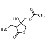 CAS#: 549545-98-4， (4-Ethyl-3-Hydroxy-5-Oxotetrahydro-3-Furanyl)Methyl Acetate