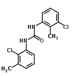 CAS 登录号:54965-09-2, 1-(2-氯-3-甲基苯基)-3-(3-氯-2-甲基苯基)脲