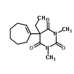 CAS#: 54965-32-1， 5-(1-Cyclohepten-1-Yl)-5-Ethyl-1,3-Dimethyl-2,4,6(1H,3H,5H)-Pyrimidinetrione