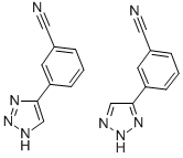 structure of CAS# 550364-01-7, 3-(1H-1,2,3-Triazol-4-Yl)Benzonitrile And 3-(2H-1,2,3-Triazol-4-Yl)Benzonitrile;3-(1H-1,2,3-TRIAZOL-4-YL)BENZONITRILE AND 3-(2H-1,2,3-TRIAZOL-4-YL)BENZONITRILE;3-(1H-(1,2,3)Triazol-4-Yl)-Benzonitrile