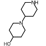 structure of CAS# 550370-19-9, 1,4'-Bipiperidin-4-Ol;[1,4']Bipiperidinyl-4-ol;[1,4']Bipiperidinyl-4-ol bishydrochloride;1-(Piperidin-4-yl)piperidin-4-ol