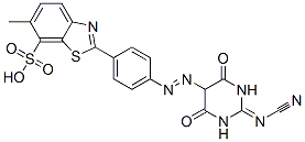 CAS#: 55067-14-6， 2-[4-[[2-(Cyanoimino)Hexahydro-4,6-Dioxopyrimidin-5-Yl]Azo]Phenyl]-6-Methylbenzothiazole-7-Sulphonic Acid