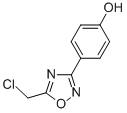 structure of CAS# 5509-32-0, 4-(5-Chloromethyl-[1,2,4]Oxadiazol-3-Yl)-Phenol;4-(5-CHLOROMETHYL-[1,2,4]OXADIAZOL-3-YL)-PHENOL