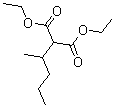 结构式 CAS# 55114-29-9, (2-戊基)丙二酸二乙酯