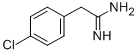 structure of CAS# 55154-90-0, 2-(4-Chloro-Phenyl)-Acetamidine;2-(4-Chloro-Phenyl)-Acetamidine Hydrochloride;2-(4-CHLORO-PHENYL)-ACETAMIDINE HCL;2-(4-CHLORO-PHENYL)-ACETAMIDINE