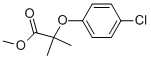 structure of CAS# 55162-41-9, Methyl 2-(4-Chlorophenoxy)-2-Methylpropanoate;Methyl 2-(4-Chlorophenoxy)-2-Methyl-Propanoate;2-(4-Chlorophenoxy)-2-Methylpropanoic Acid Methyl Ester;2-(4-Chlorophenoxy)-2-Methyl-Propionic Acid Methyl Ester