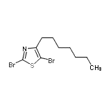 CAS#: 551939-33-4， 2,5-Dibromo-4-Heptyl-1,3-Thiazole