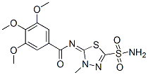CAS#: 55217-91-9, N-(4,5-Dihydro-4-Methyl-2-Sulfamoyl-1,3,4-Thiadiazol-5-Ylidene)-3,4,5-Trimethoxybenzamide
