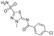 CAS#: 55217-94-2, 4-Chloro-N-(4,5-Dihydro-4-Methyl-2-Sulfamoyl-1,3,4-Thiadiazol-5-Ylidene)Benzamide