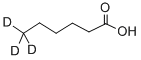 structure of CAS# 55320-69-9, Hexanoic-6,6,6-D3 Acid