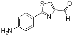 CAS 登录号：55327-25-8， 2-(4-氨基苯基)-1,3-噻唑-4-甲醛