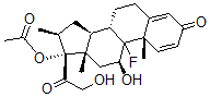 CAS#: 5534-12-3， [(8S,10S,11S,13S,14S,16S,17R)-9-Fluoro-11-Hydroxy-17-(2-Hydroxyacetyl) -10,13,16-Trimethyl-3-Oxo-6,7,8,11,12,14,15,16-Octahydrocyclopenta[a]Phenanthren-17-Yl] Acetate