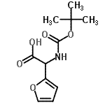 CAS#: 55362-75-9， 2-Furyl({[(2-Methyl-2-Propanyl)Oxy]Carbonyl}Amino)Acetic Acid