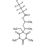 CAS#: 55429-80-6， 4-(5-Ethyl-1,3-Dimethyl-2,4,6-Trioxohexahydro-5-Pyrimidinyl)-2-Pentanyl Heptafluorobutanoate