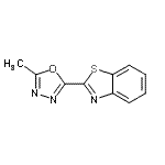 CAS#: 55439-43-5， 2-(5-Methyl-1,3,4-Oxadiazol-2-Yl)-1,3-Benzothiazole