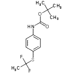 CAS#: 554412-18-9， 2-Methyl-2-Propanyl {4-[(1,1-Difluoroethyl)Sulfanyl]Phenyl}Carbamate