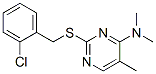 CAS#: 5546-64-5, 2-(((2-Chlorophenyl)Methyl)Thio)-N,N,5-Trimethyl-4-Pyrimidinamine
