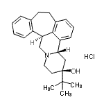 structure of CAS# 55528-07-9, (3S,4aS,13bS)-3-(2-Methyl-2-Propanyl)-2,3,4,4A,8,9,13B,14-Octahydro-1H-Benzo[6,7]Cyclohepta[1,2,3-De]Pyrido[2,1-a]Isoquinolin-3-Ol Hydrochloride (1:1);(+)-Butaclamol hydrochloride;(±)-Butaclamol hydrochloride;(±)-Butaclamol hydrochloride