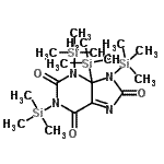 CAS#: 55530-45-5， 1,3,4,9-Tetrakis(Trimethylsilyl)-4,9-Dihydro-1H-Purine-2,6,8(3H)-Trione